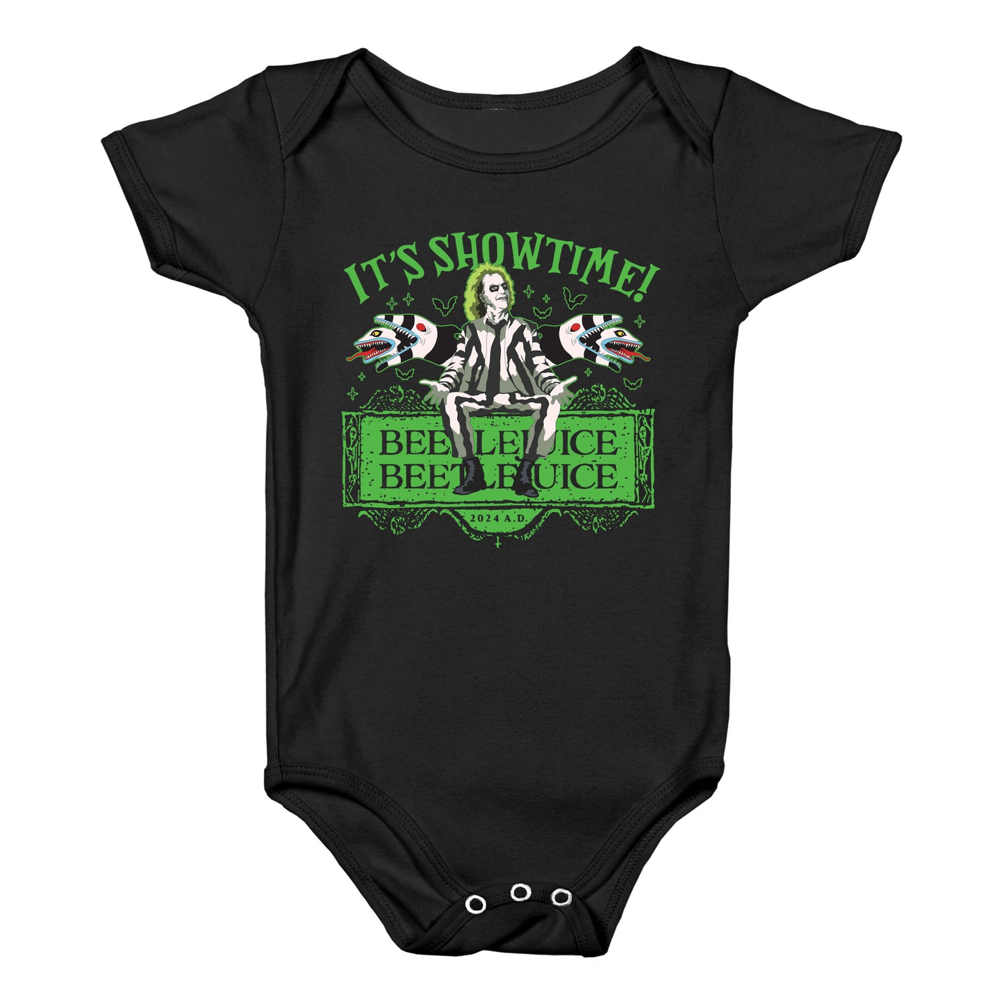 Beetlejuice Its Showtime Baby One-Piece