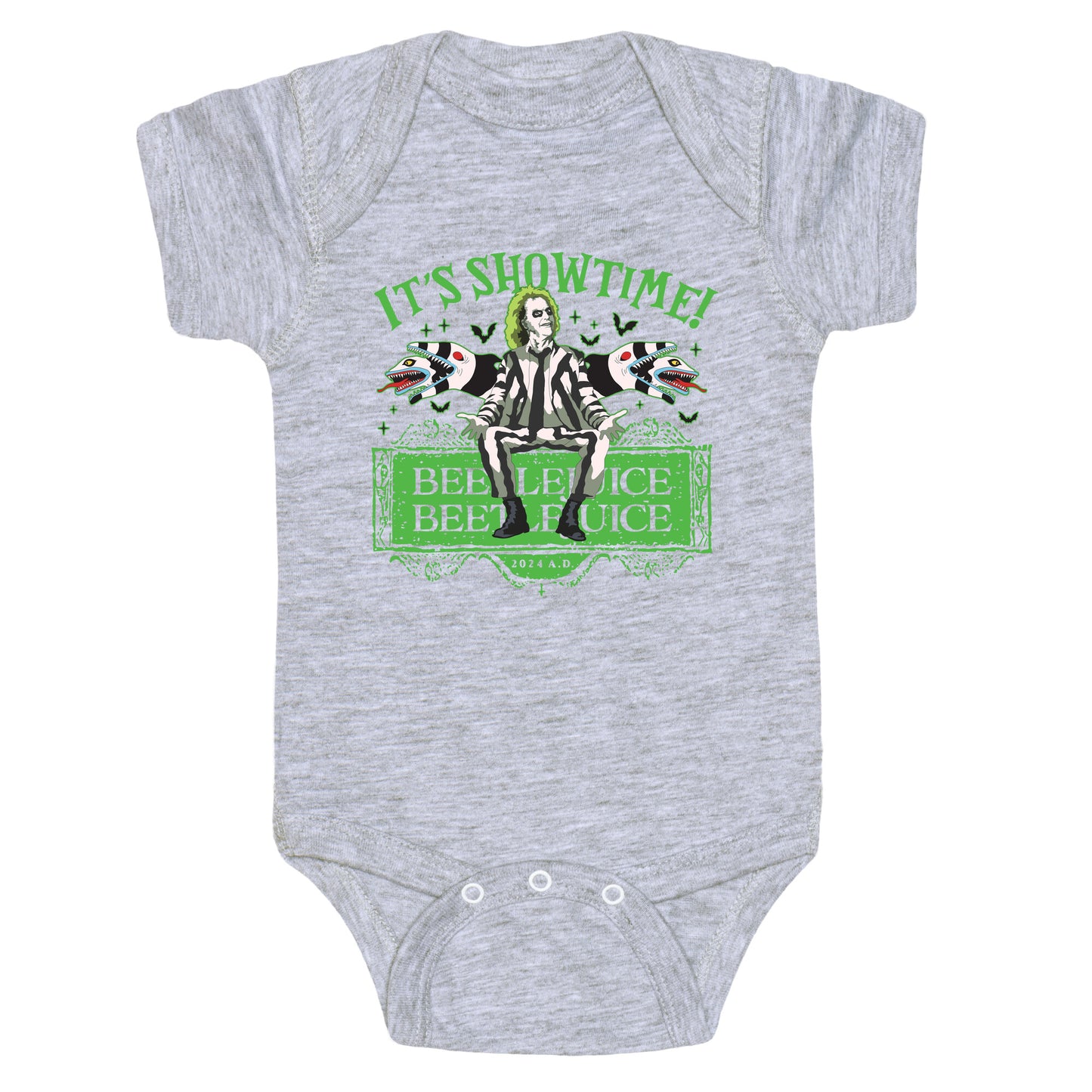 Beetlejuice Its Showtime Baby One-Piece