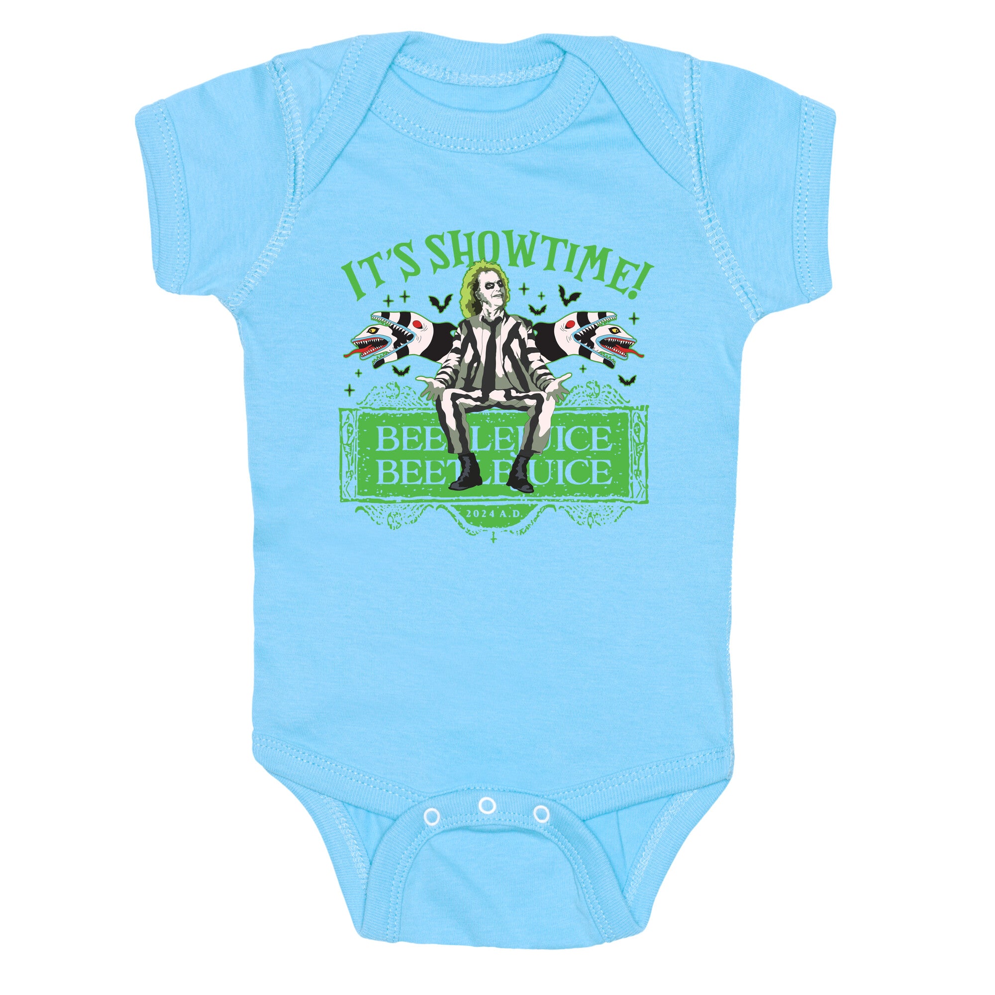 Beetlejuice Its Showtime Baby One-Piece