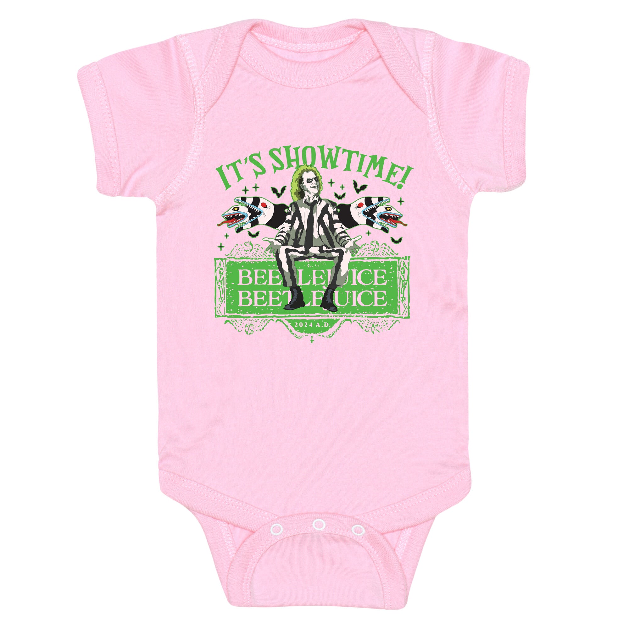 Beetlejuice Its Showtime Baby One-Piece
