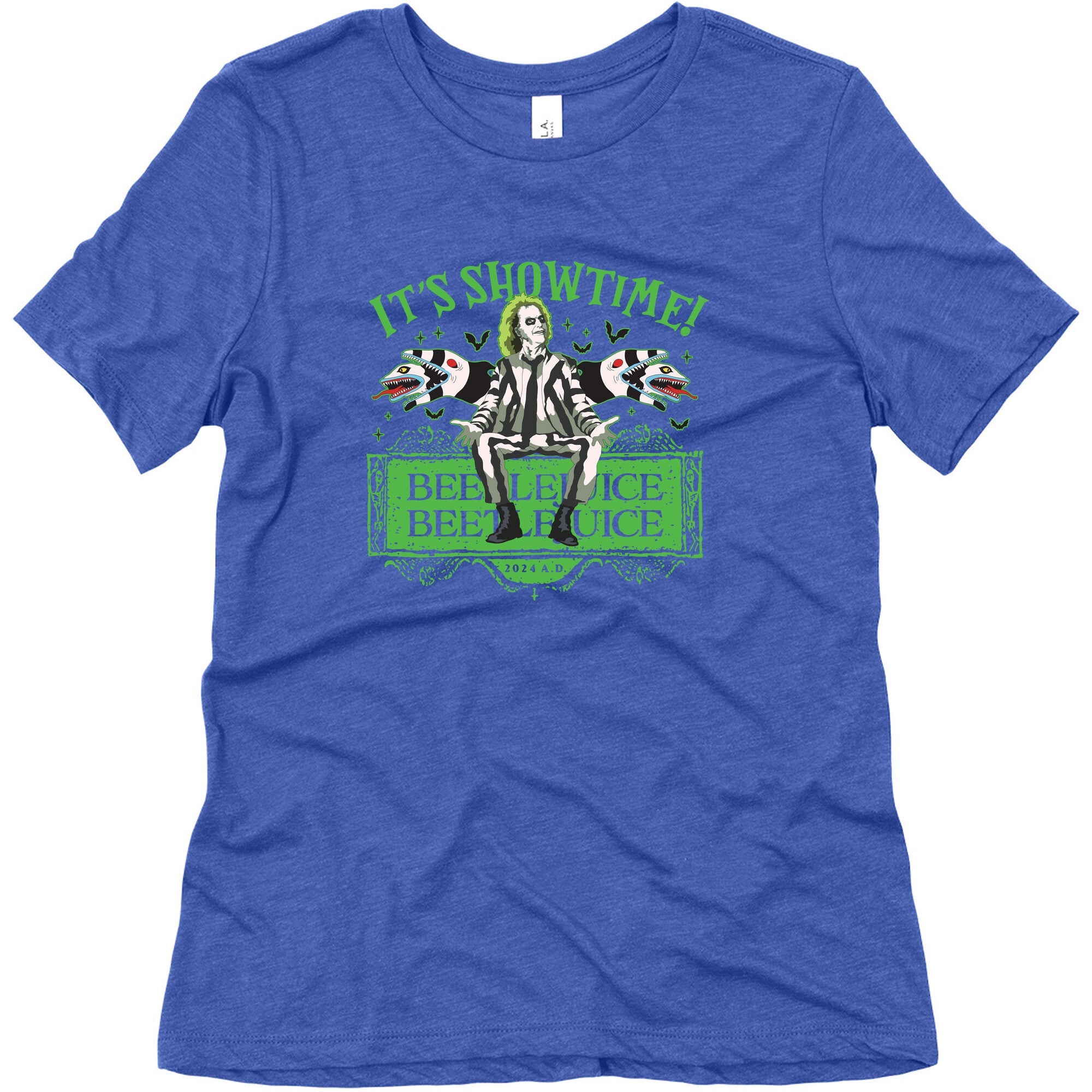 Beetlejuice Its Showtime Womens Triblend Tee