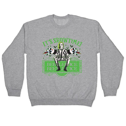 Beetlejuice Its Showtime Crewneck Sweatshirt