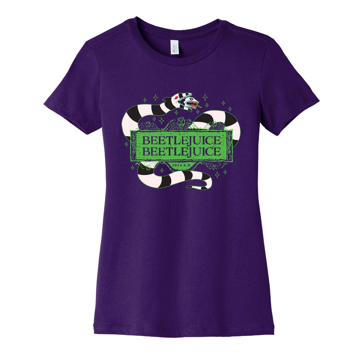 Beetlejuice Beetlejuice 2024 AD Womens Cotton Tee