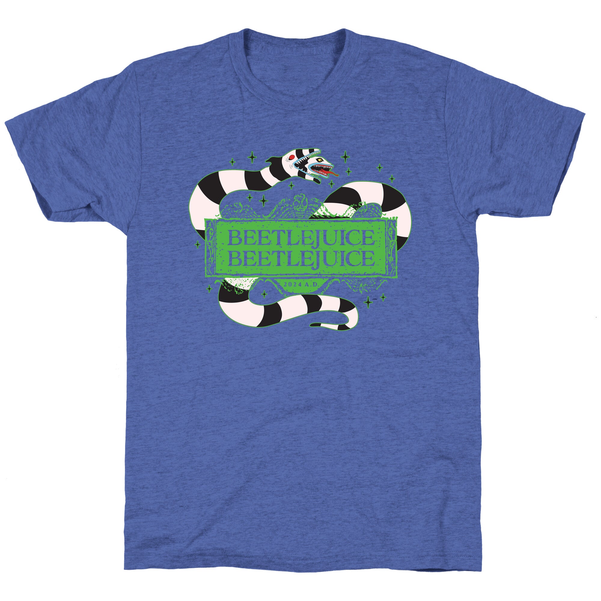 Beetlejuice Beetlejuice 2024 AD Unisex Triblend Tee