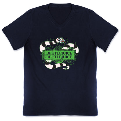 Beetlejuice Beetlejuice 2024 AD V-Neck