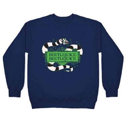 Beetlejuice Beetlejuice 2024 AD Crewneck Sweatshirt
