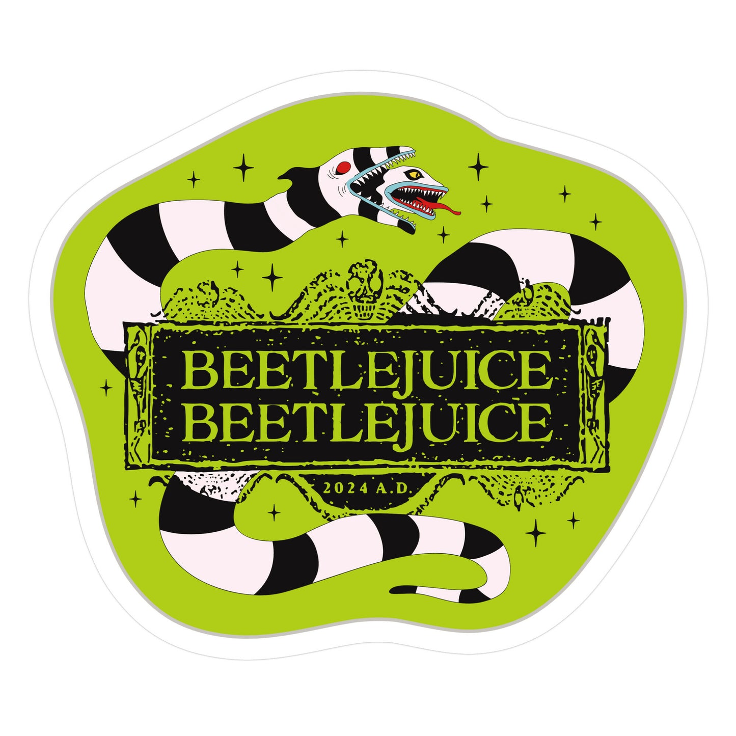 Beetlejuice Beetlejuice 2024 AD Sticker