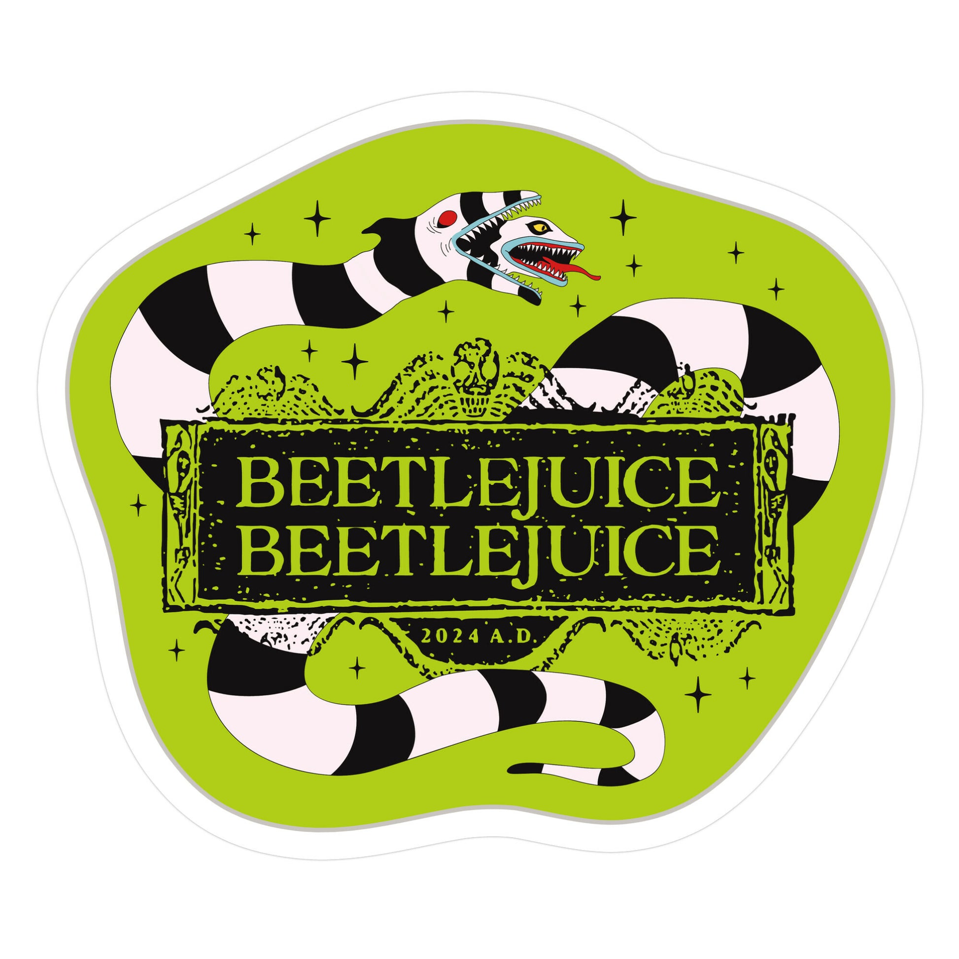 Beetlejuice Beetlejuice 2024 AD Sticker