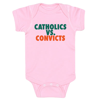 Catholics vs. Convicts Baby One-Piece