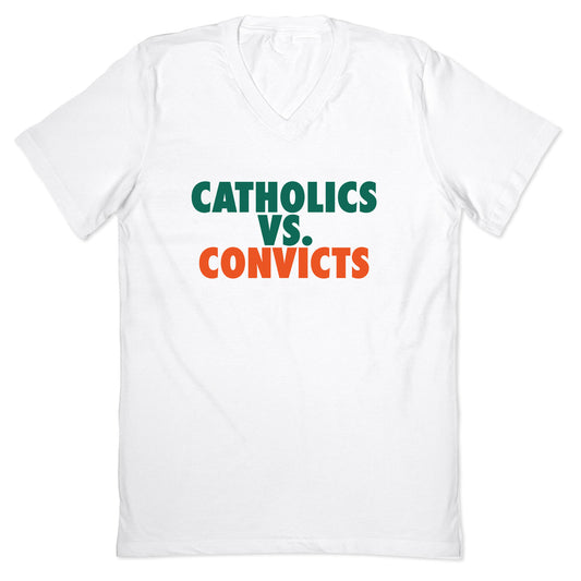 Catholics vs. Convicts V-Neck