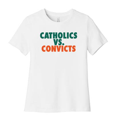 Catholics vs. Convicts Womens Cotton Tee