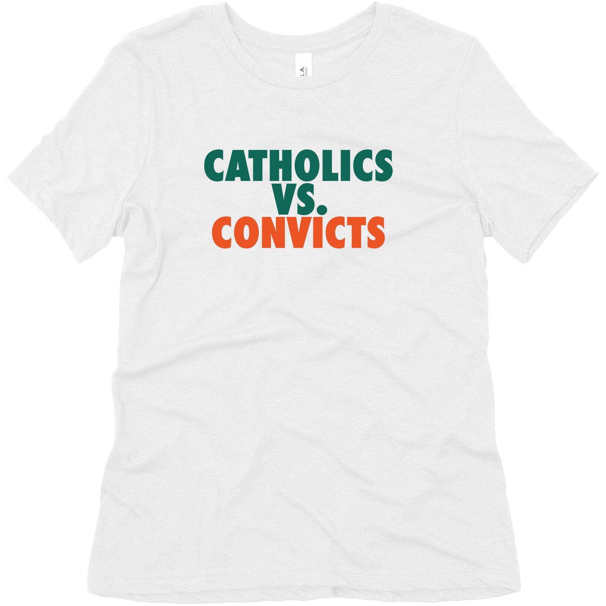 Catholics vs. Convicts Womens Triblend Tee