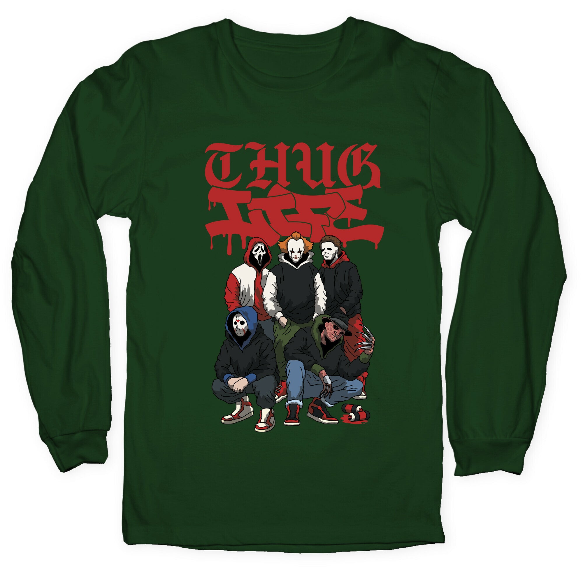 Thug Life Halloween Longsleeve Tee