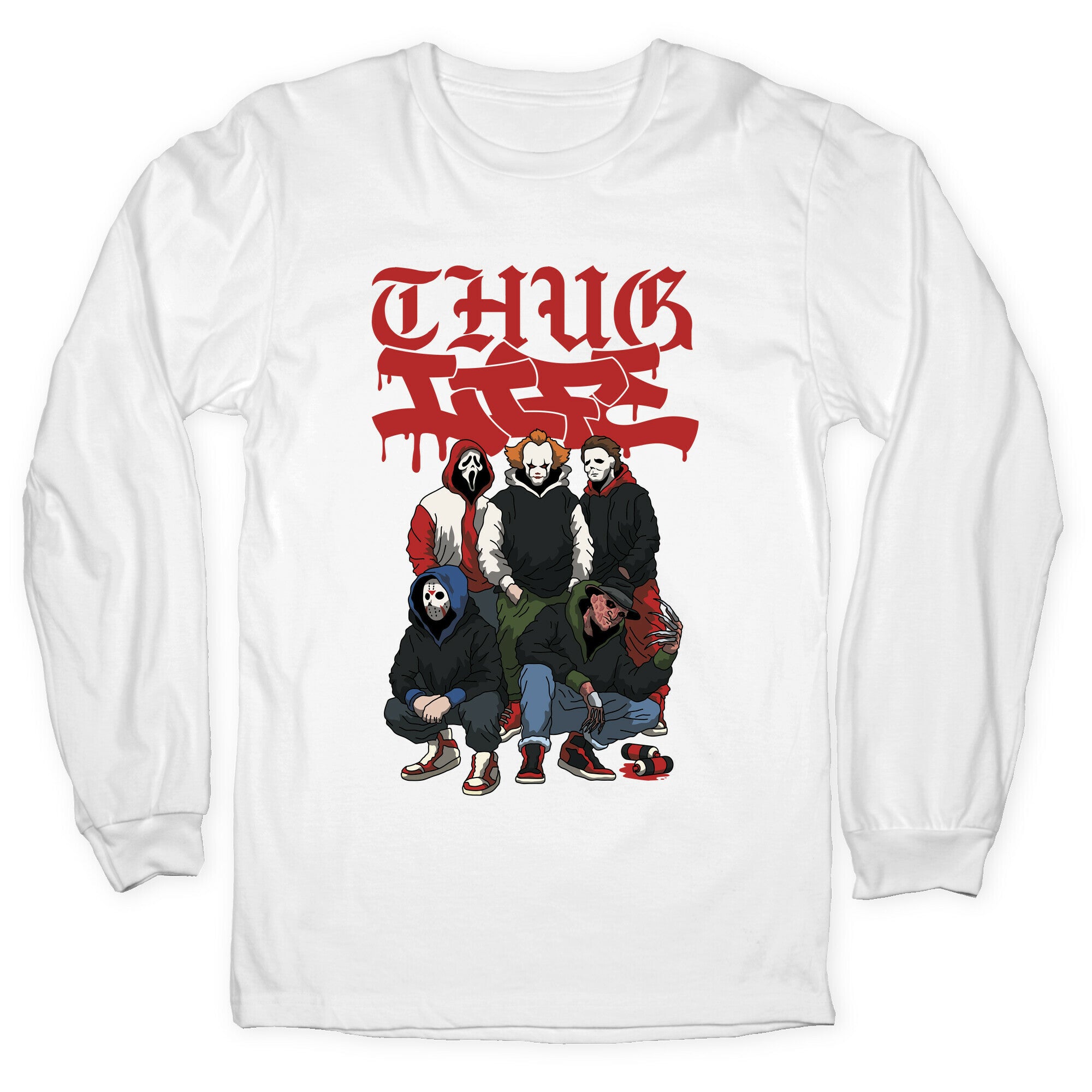 Thug Life Halloween Longsleeve Tee