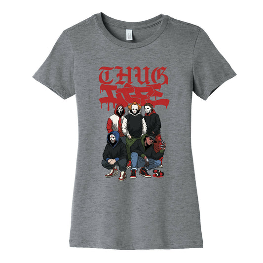 Thug Life Halloween Womens Cotton Tee