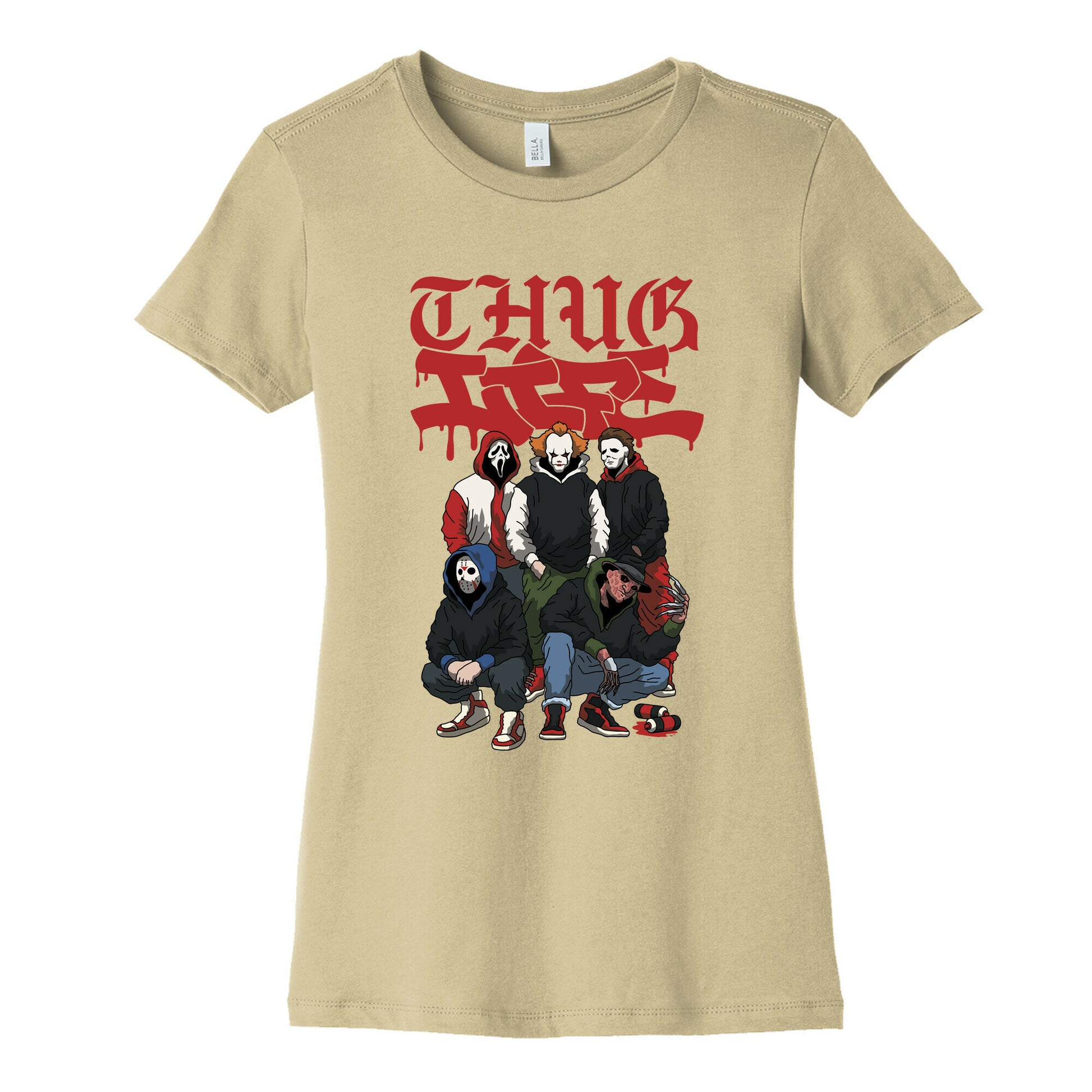 Thug Life Halloween Womens Cotton Tee