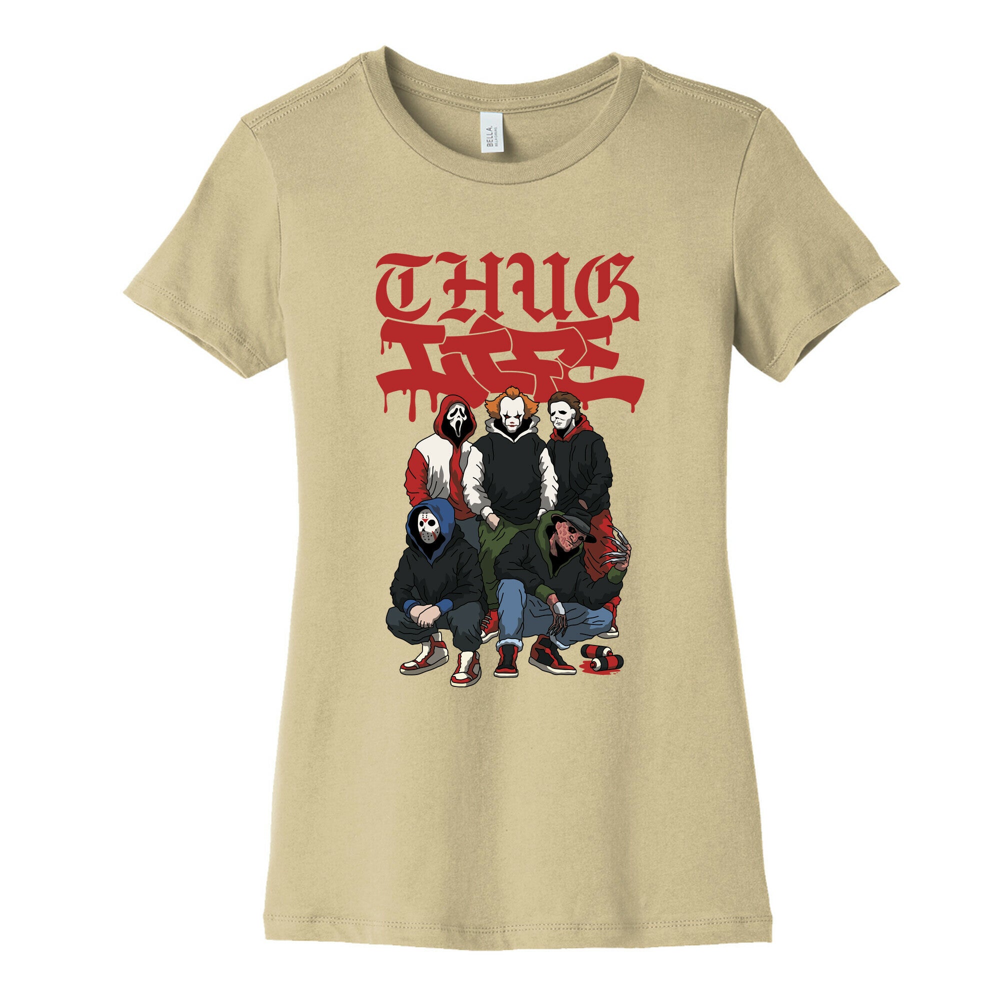 Thug Life Halloween Womens Cotton Tee