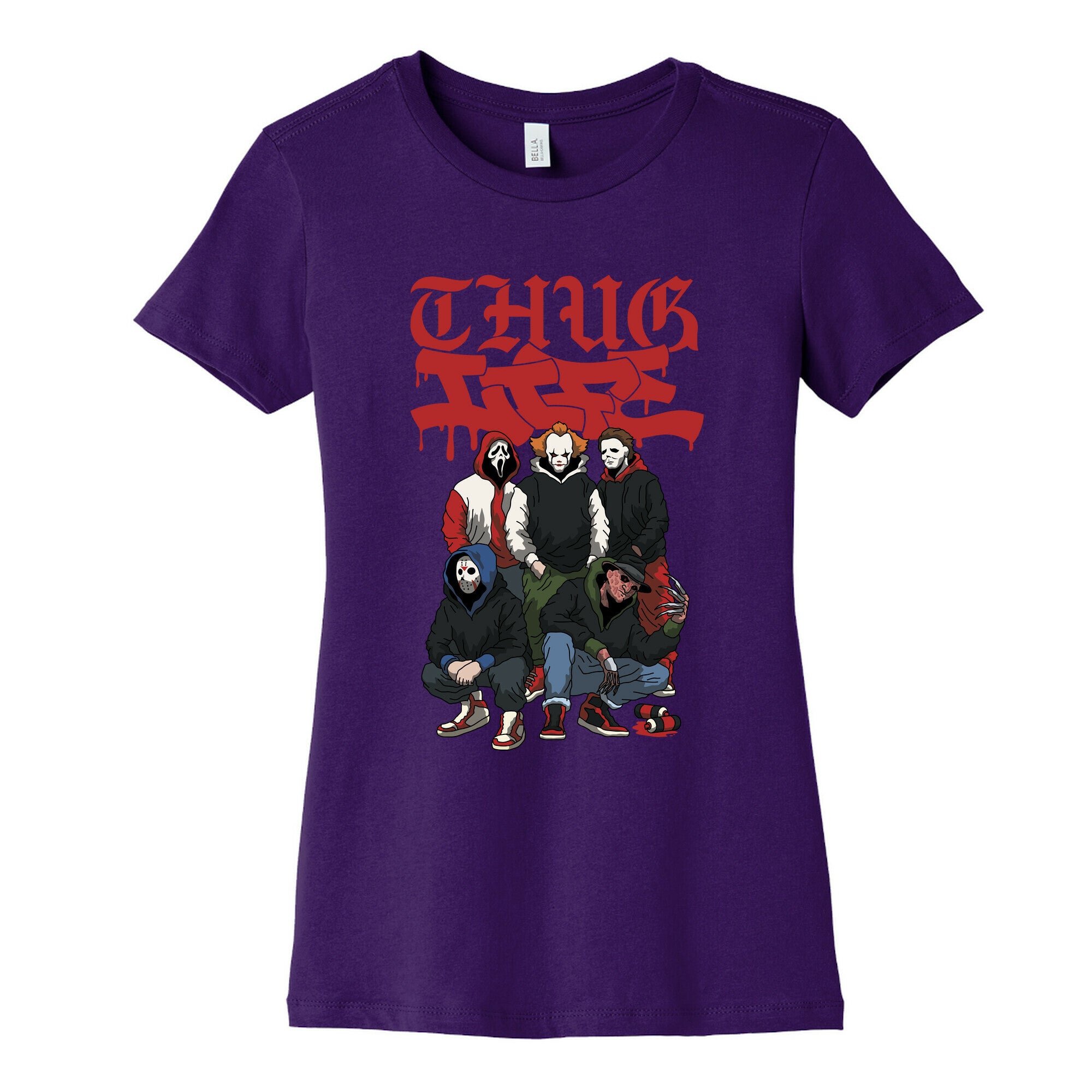 Thug Life Halloween Womens Cotton Tee