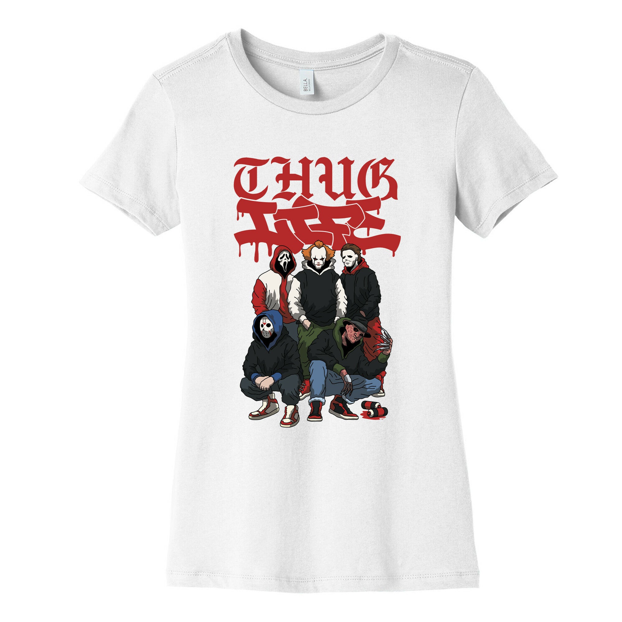 Thug Life Halloween Womens Cotton Tee