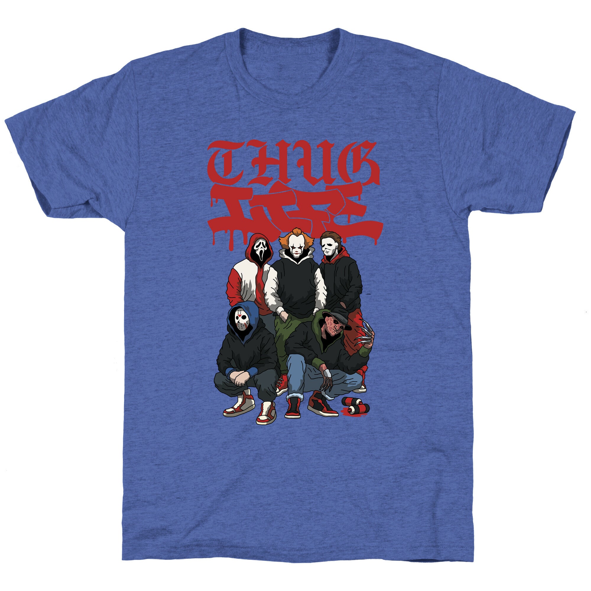 Thug Life Halloween Unisex Triblend Tee