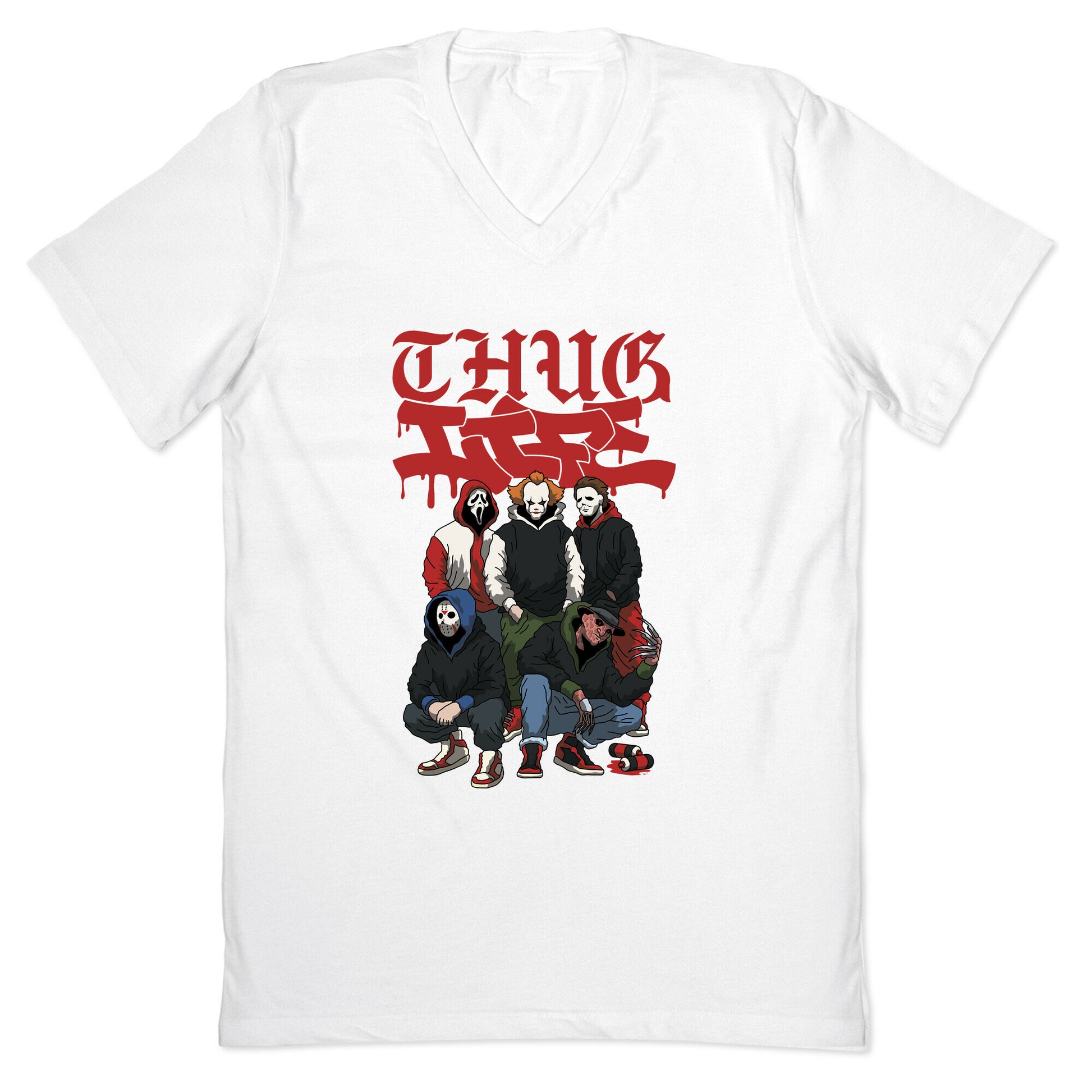 Thug Life Halloween V-Neck