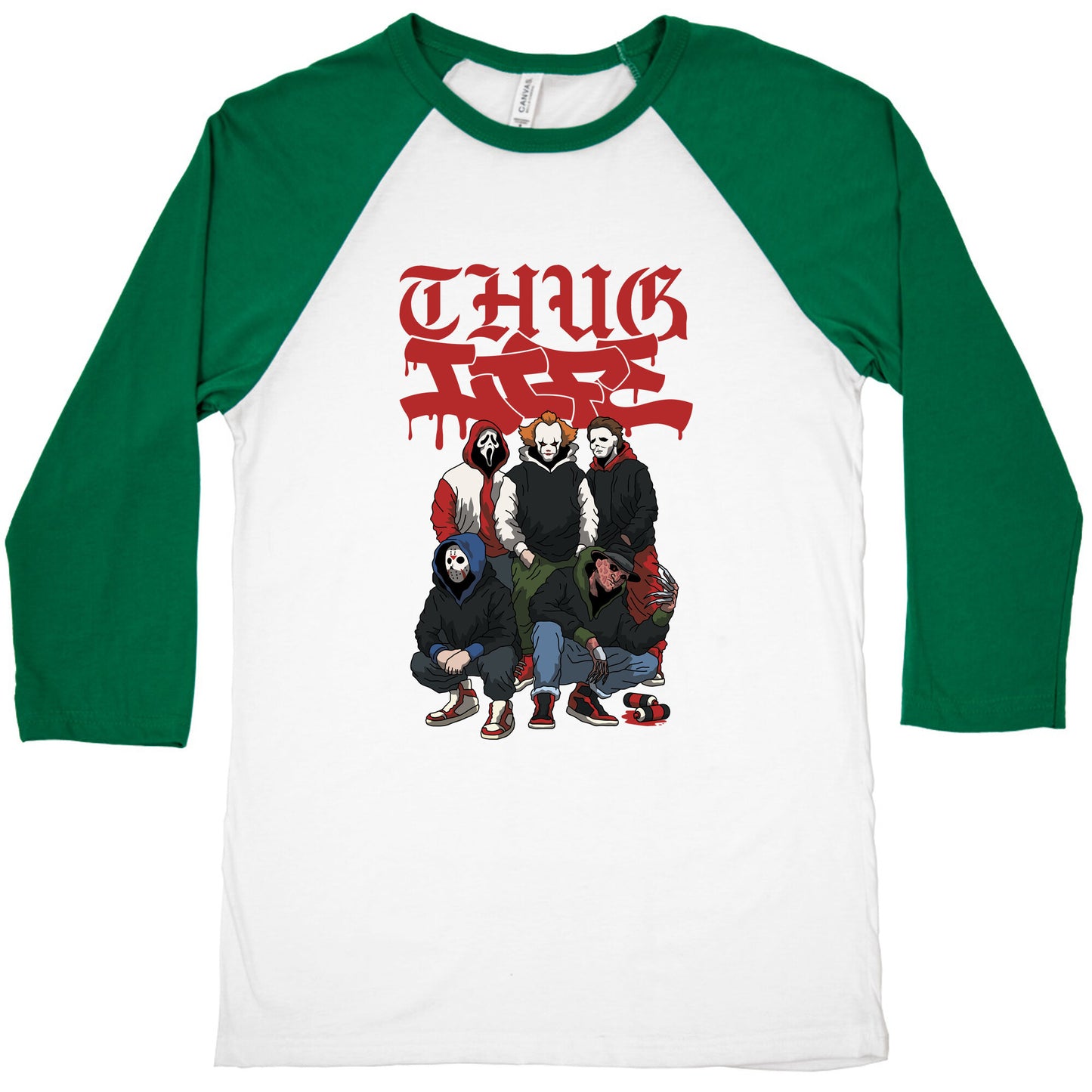 Thug Life Halloween Baseball Tee
