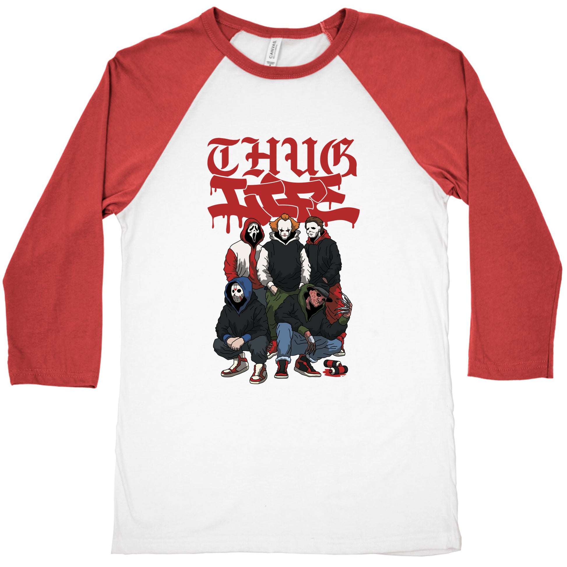 Thug Life Halloween Baseball Tee
