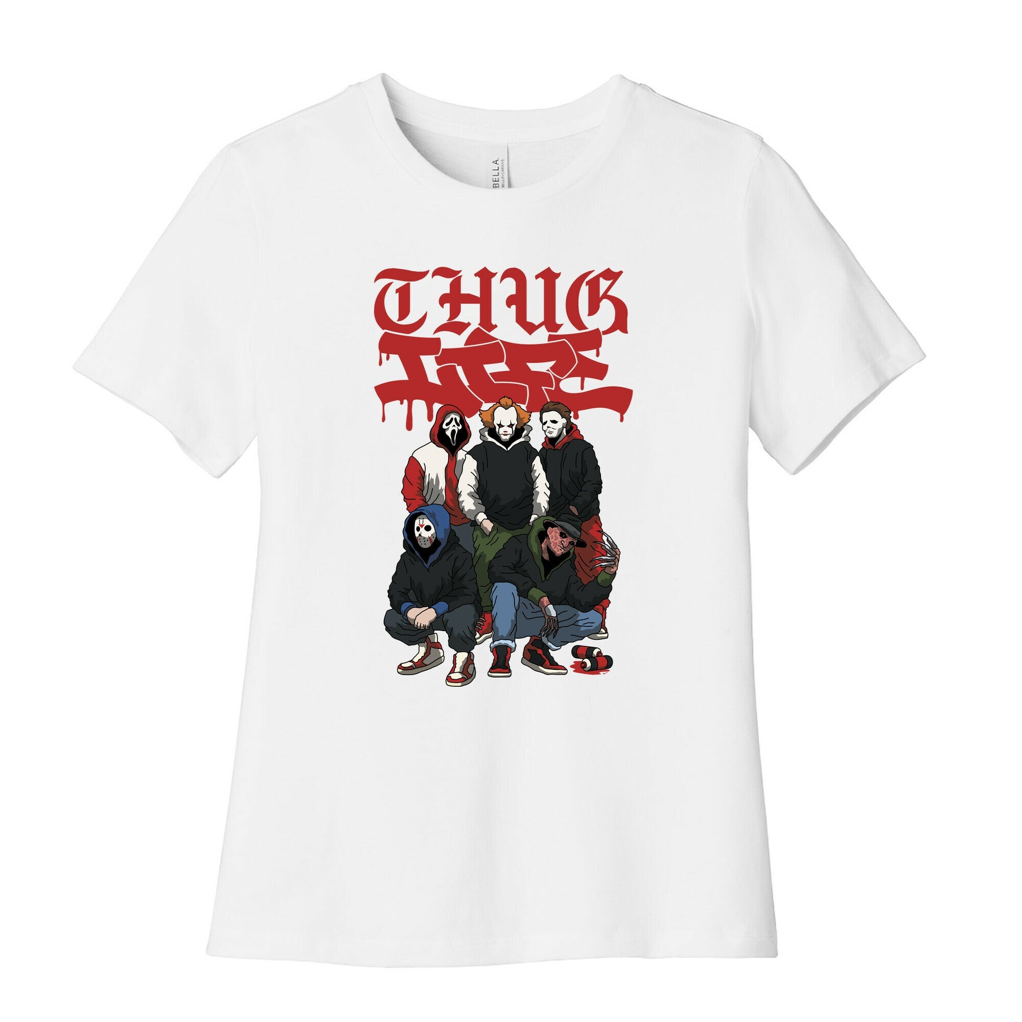 Thug Life Halloween Womens Cotton Tee