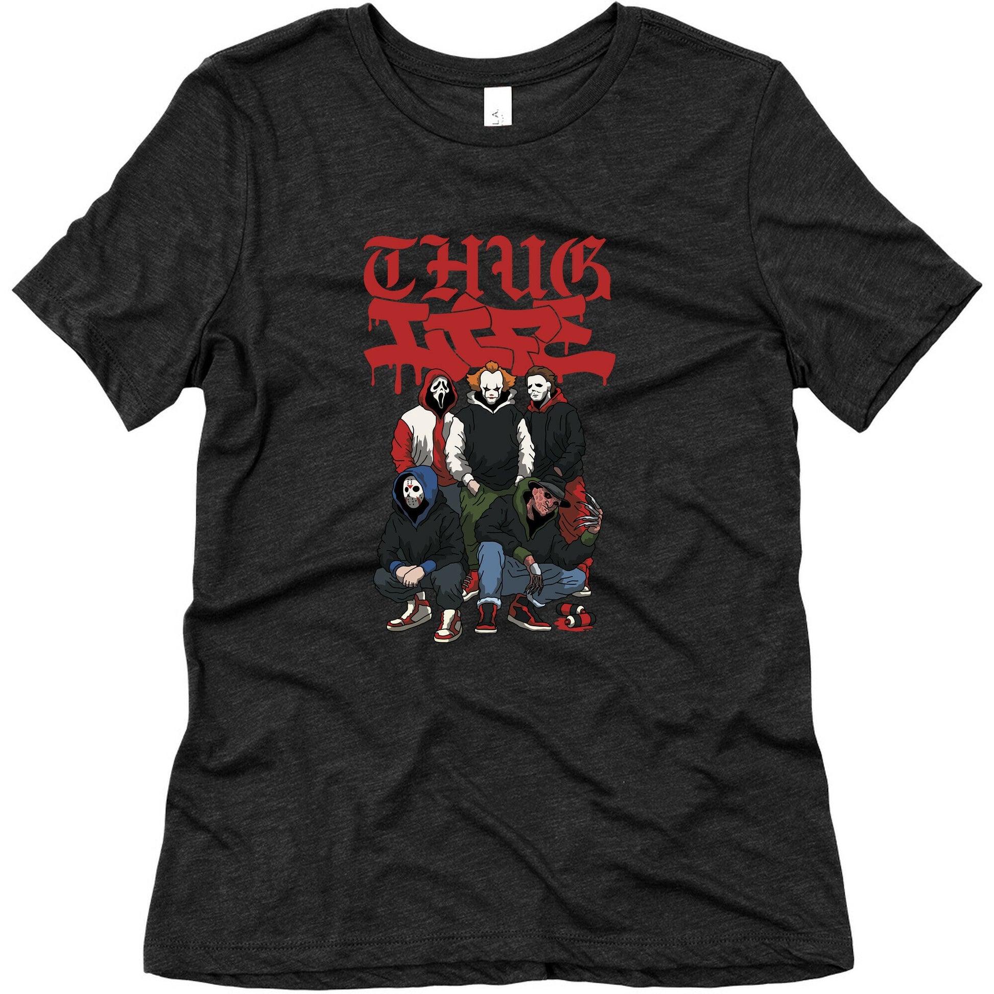 Thug Life Halloween Womens Triblend Tee