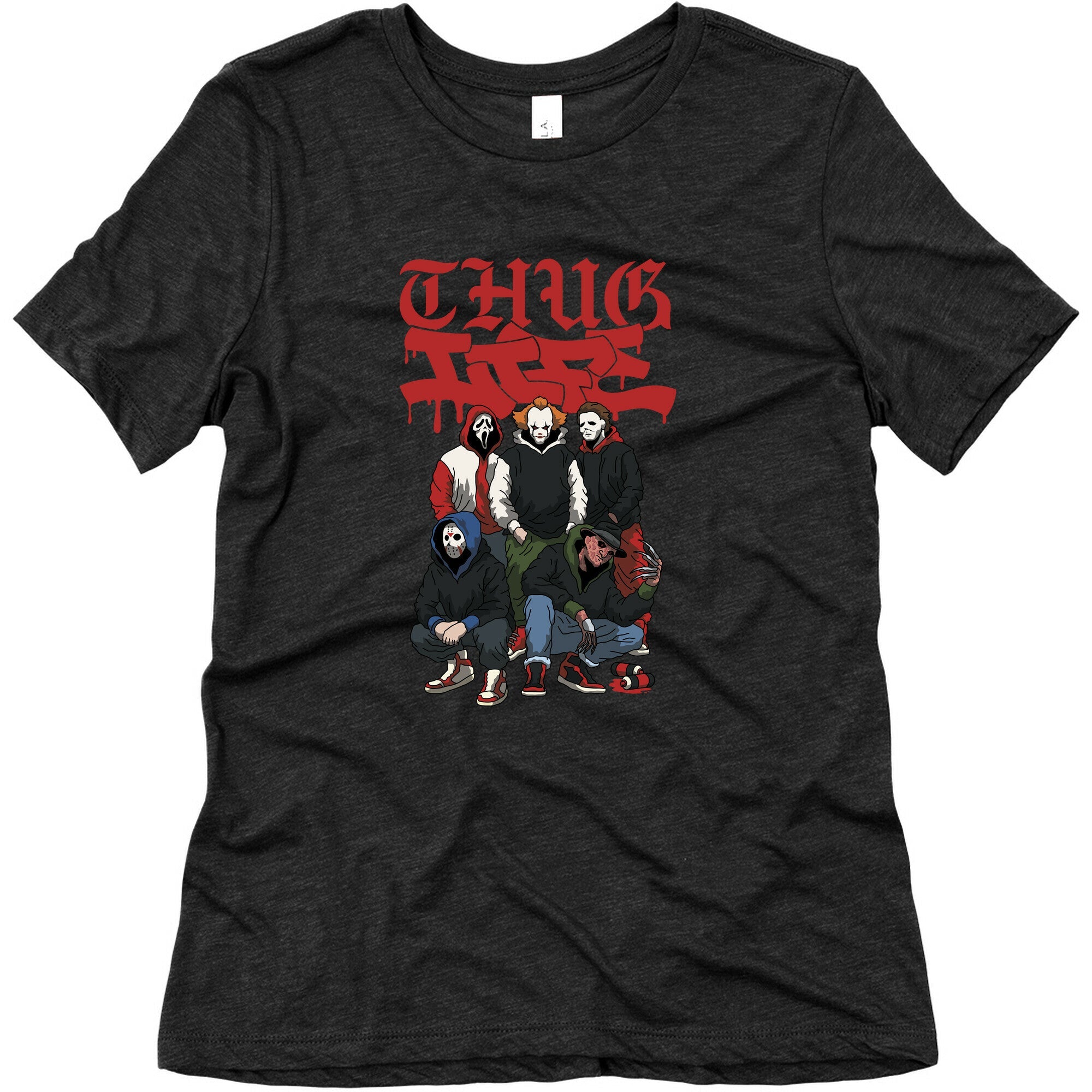 Thug Life Halloween Womens Triblend Tee