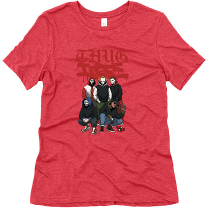 Thug Life Halloween Womens Triblend Tee