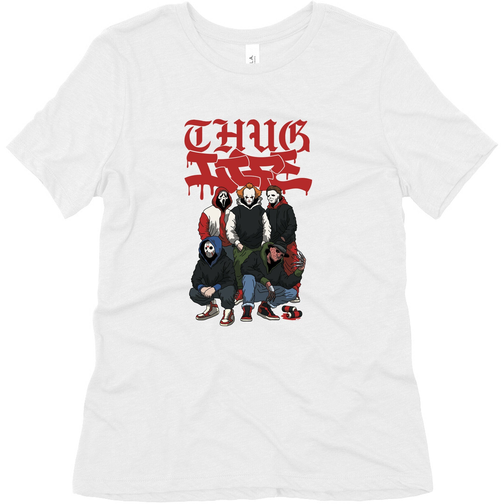 Thug Life Halloween Womens Triblend Tee