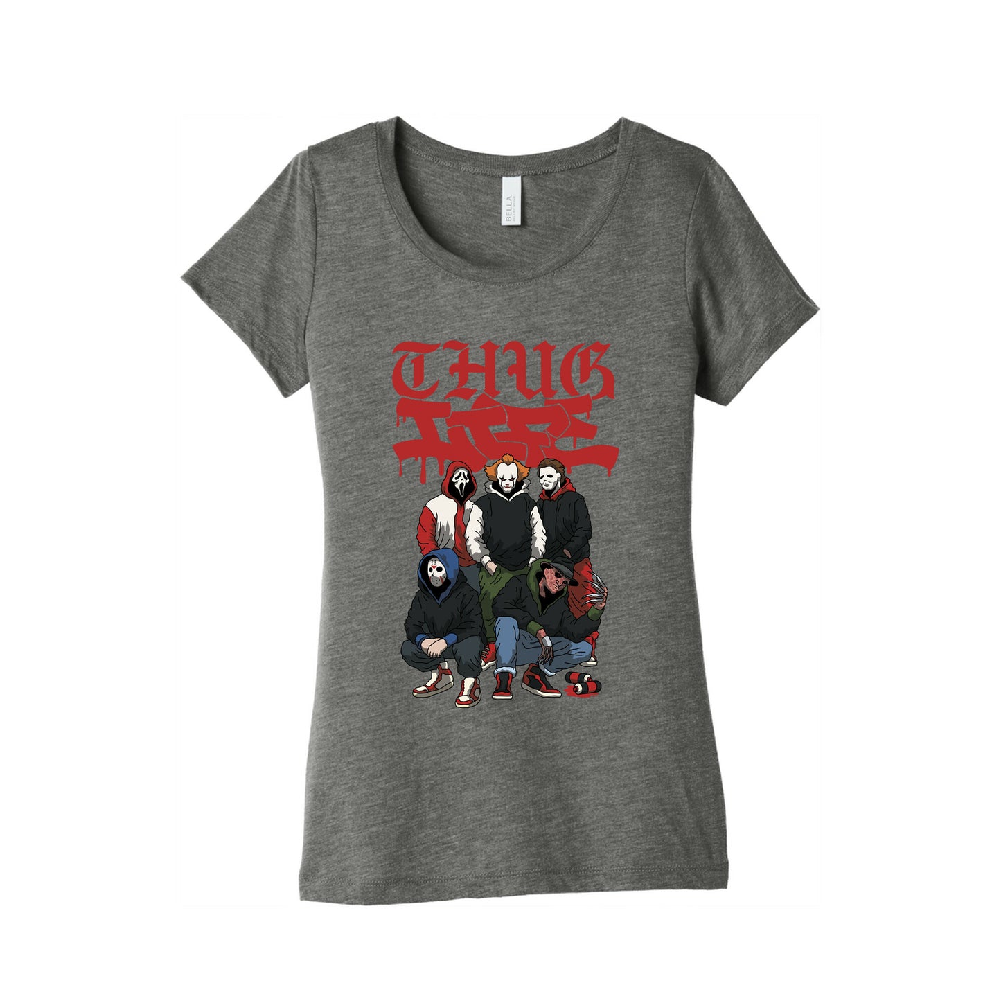 Thug Life Halloween Womens Triblend Tee