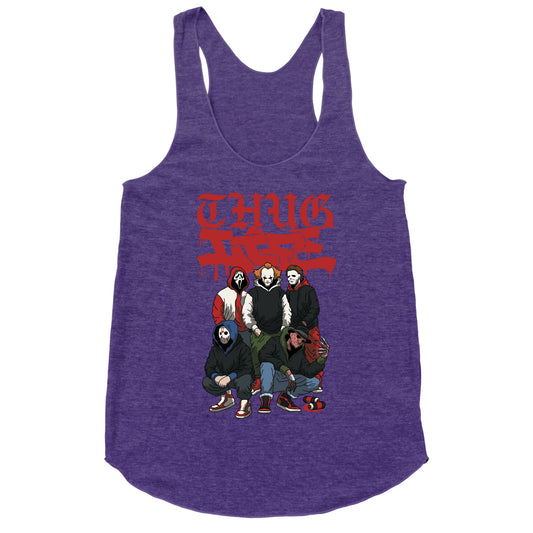 Thug Life Halloween Racerback Tank