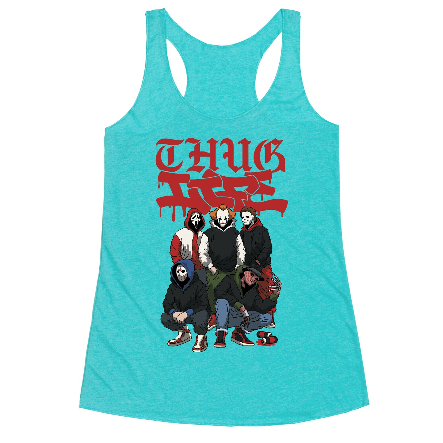 Thug Life Halloween Racerback Tank