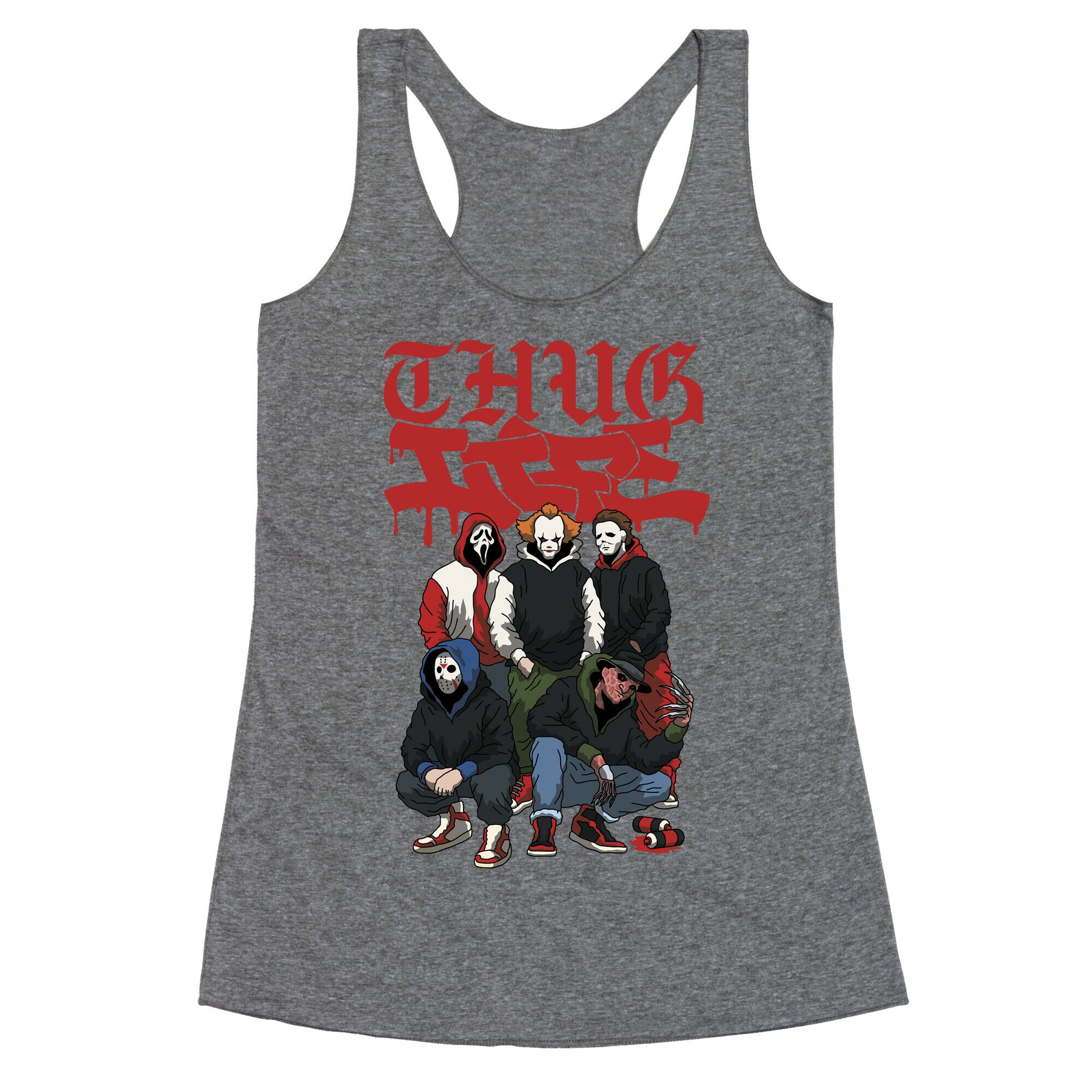 Thug Life Halloween Racerback Tank
