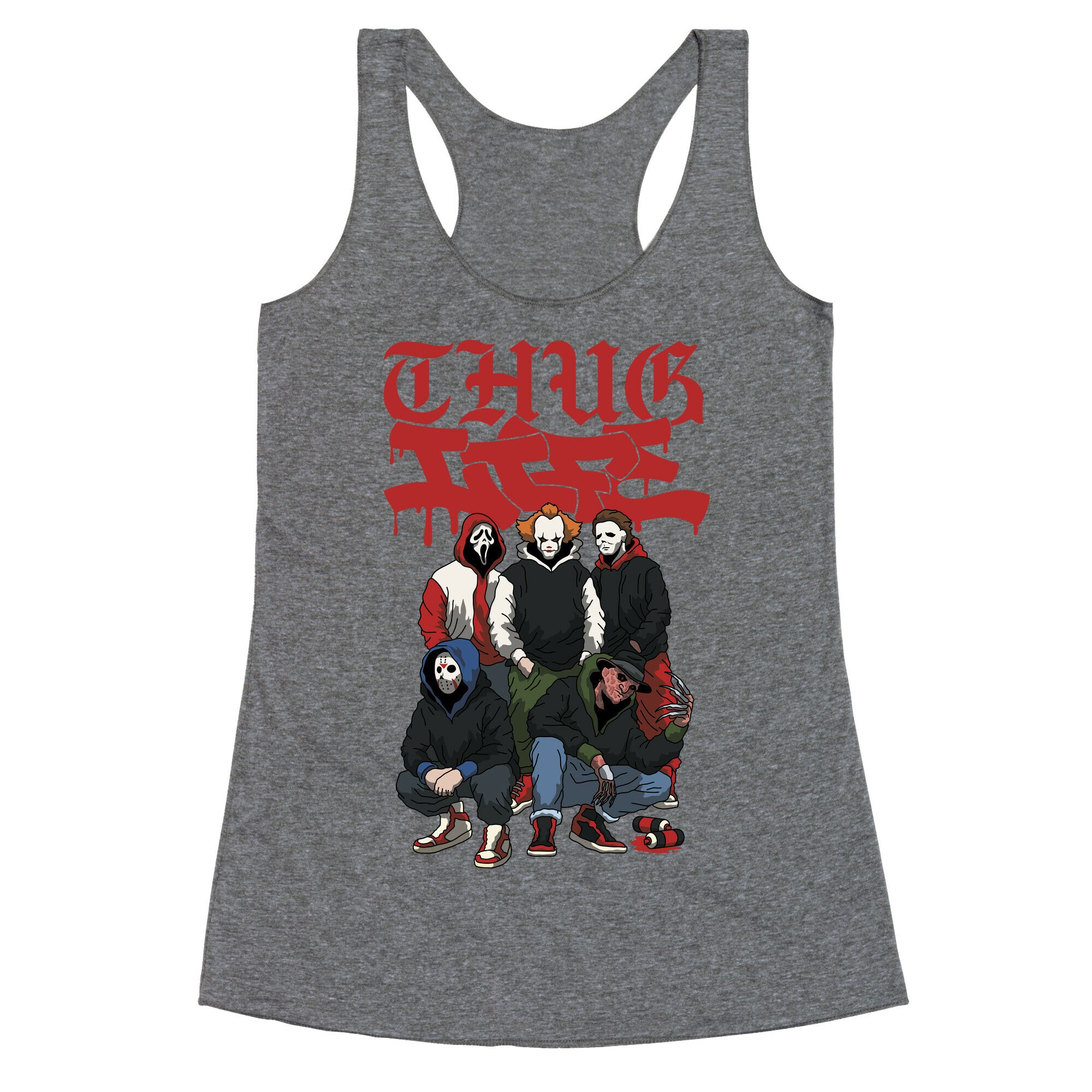 Thug Life Halloween Racerback Tank