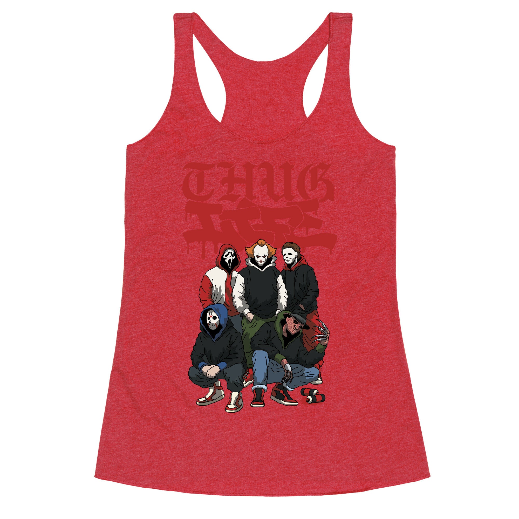 Thug Life Halloween Racerback Tank