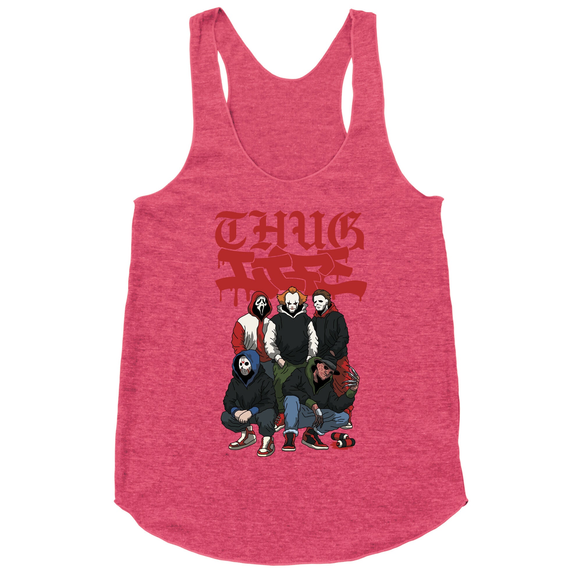 Thug Life Halloween Racerback Tank