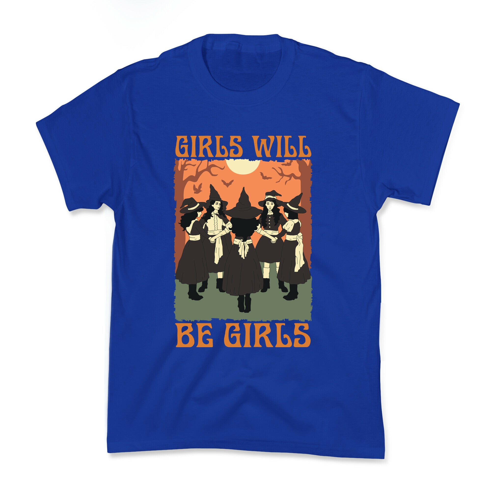 Girls Will Be Girls Witch Kids Tee