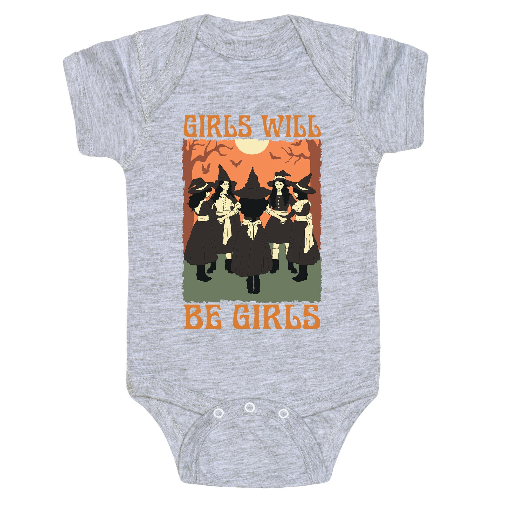 Girls Will Be Girls Witch Baby One-Piece