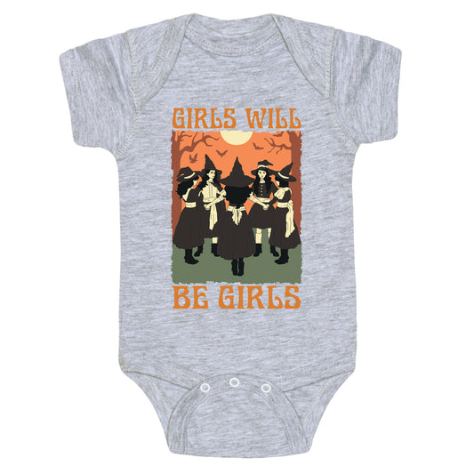 Girls Will Be Girls Witch Baby One-Piece