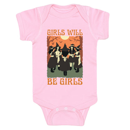 Girls Will Be Girls Witch Baby One-Piece