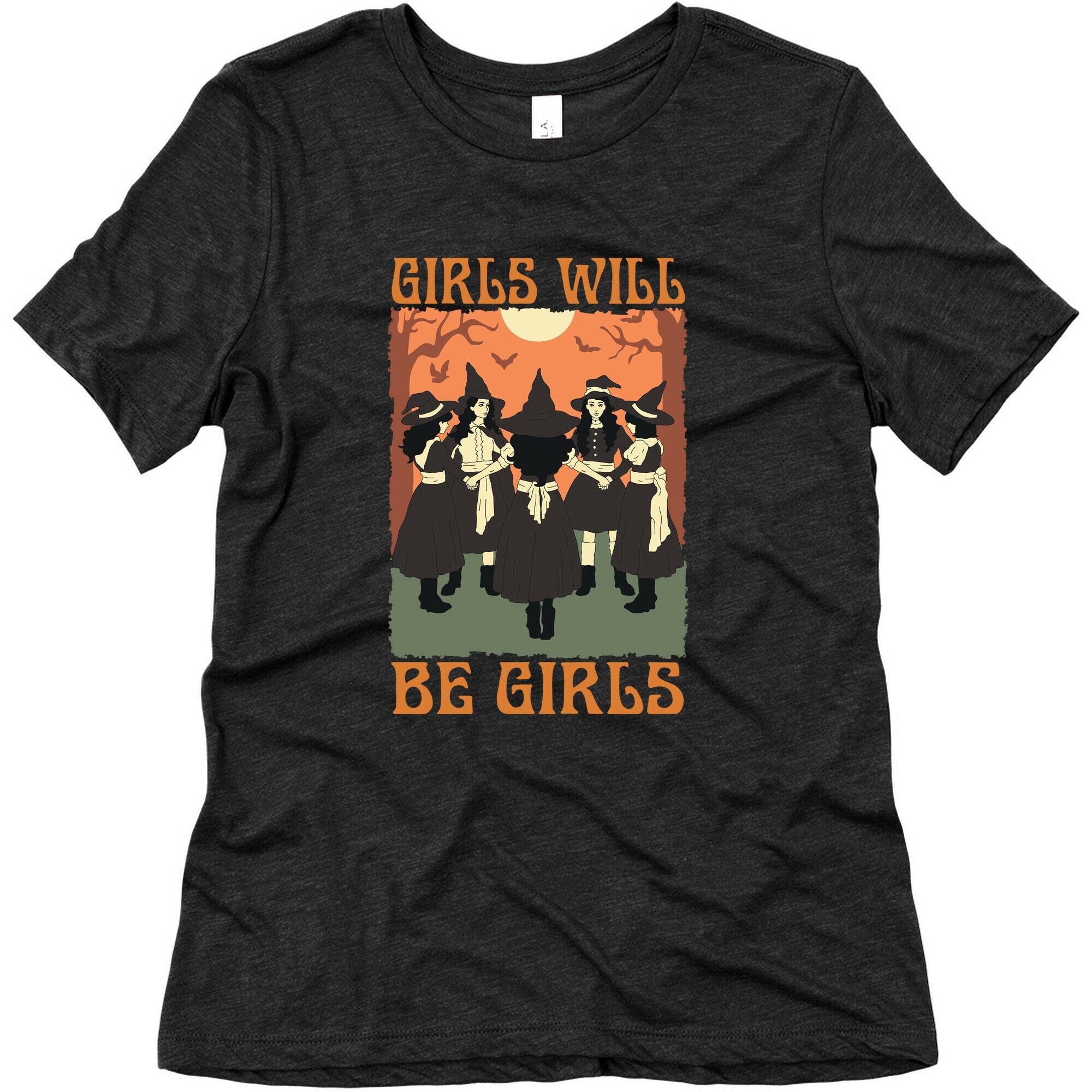 Girls Will Be Girls Witch Womens Triblend Tee