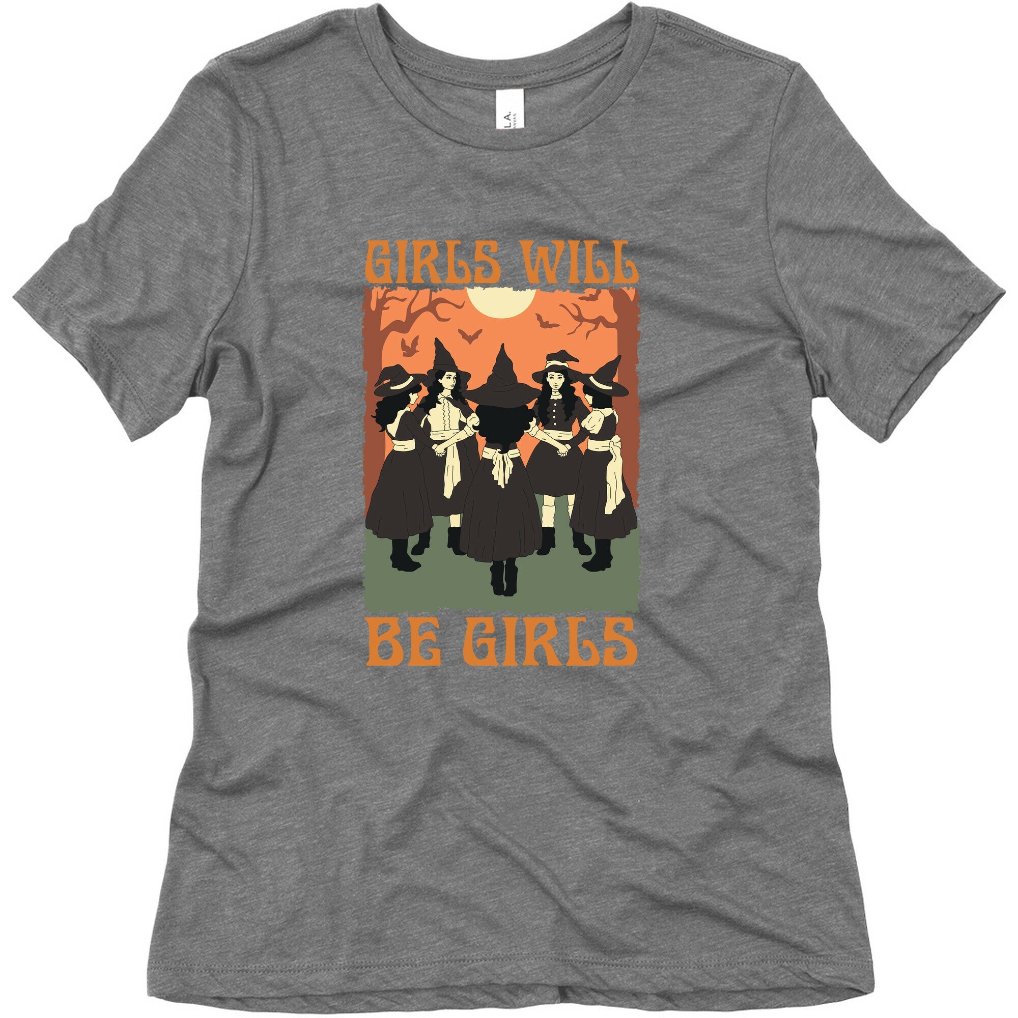 Girls Will Be Girls Witch Womens Triblend Tee