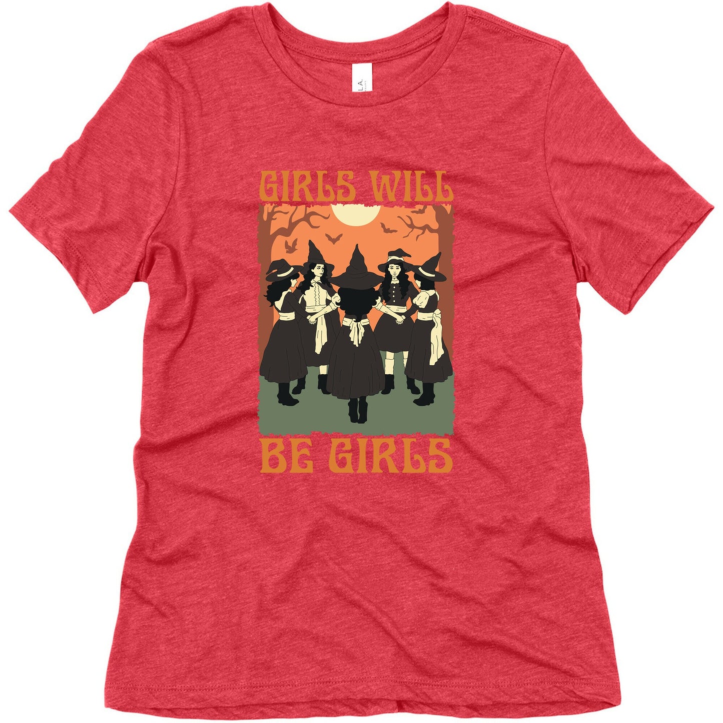 Girls Will Be Girls Witch Womens Triblend Tee