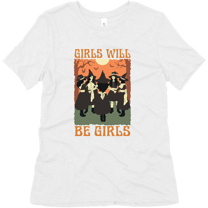 Girls Will Be Girls Witch Womens Triblend Tee