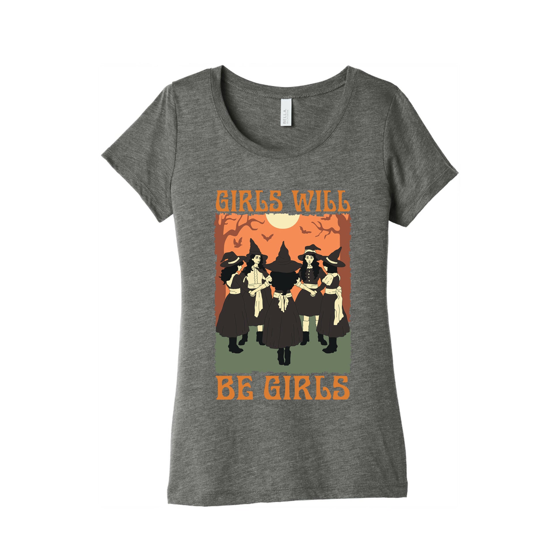 Girls Will Be Girls Witch Womens Triblend Tee