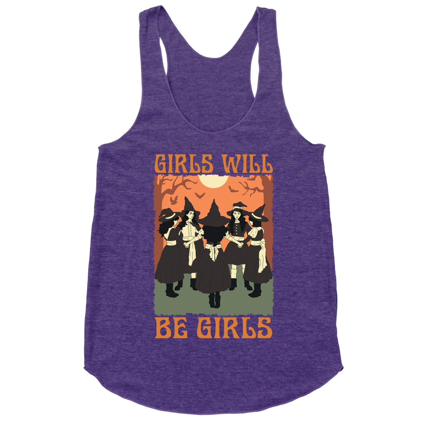 Girls Will Be Girls Witch Racerback Tank