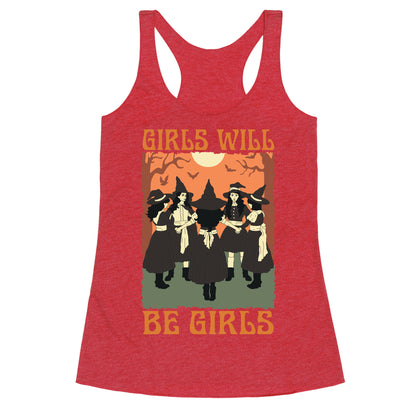 Girls Will Be Girls Witch Racerback Tank